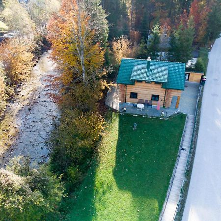 Ferienwohnungen Blockhaus - Zwergenhaeusl Grünau im Almtal Exterior foto