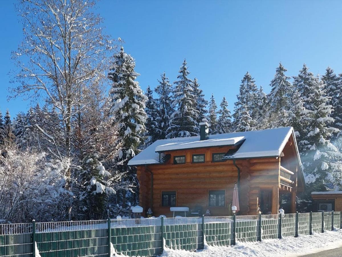 Ferienwohnungen Blockhaus - Zwergenhaeusl Grünau im Almtal Exterior foto