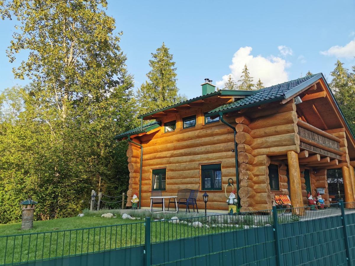 Ferienwohnungen Blockhaus - Zwergenhaeusl Grünau im Almtal Exterior foto